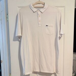 Vineyard Vines Cream Polo Shirt